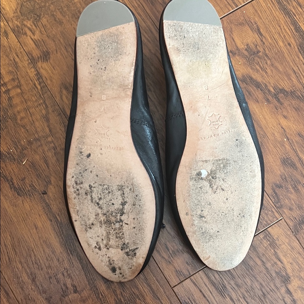 Black Leonie Ballet Flats - Picture 3 of 7